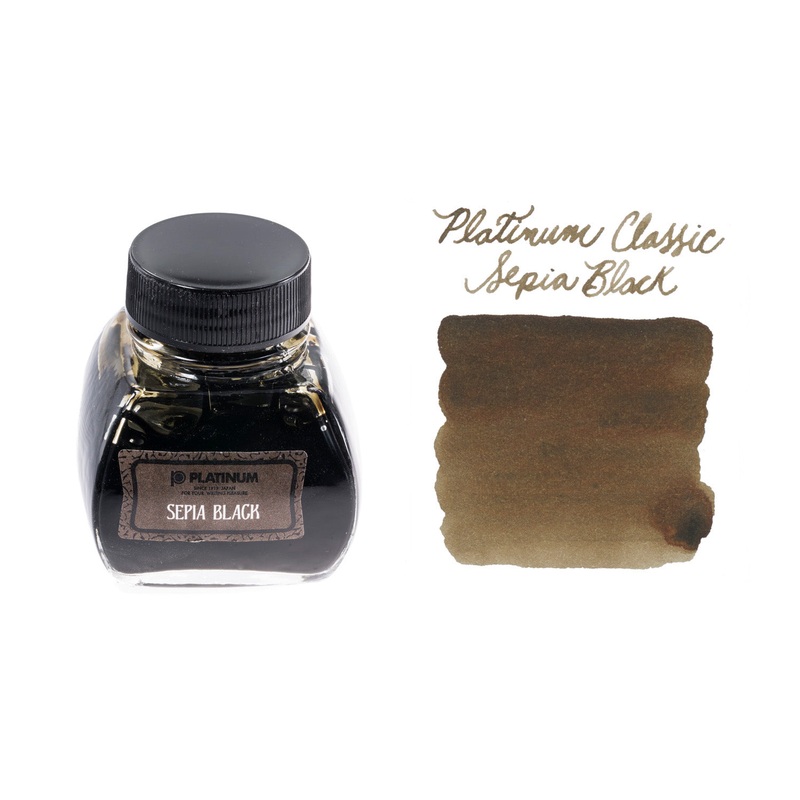 Platinum Classic Sepia Black – 60ml Bottled Ink