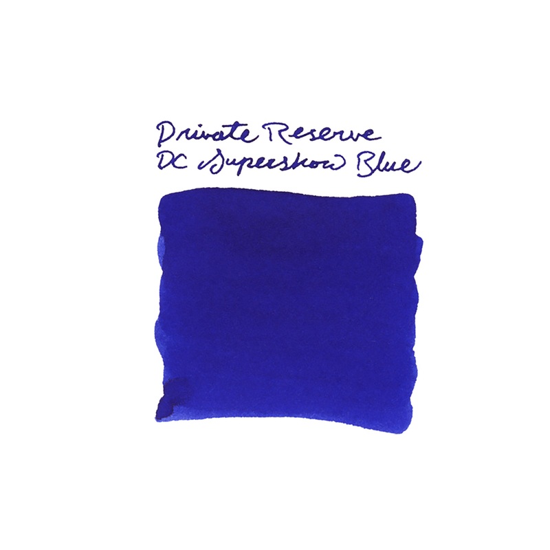 Private Reserve DC Supershow Blue – Ink Sample
