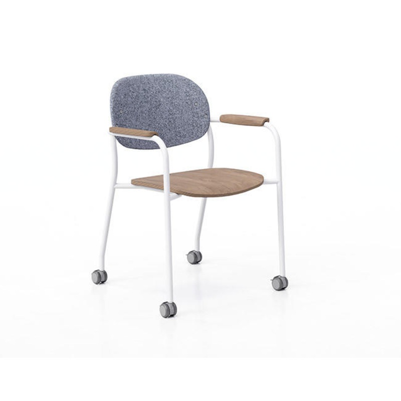 Tioga Chair with PET Felt Back and Laminate Seat