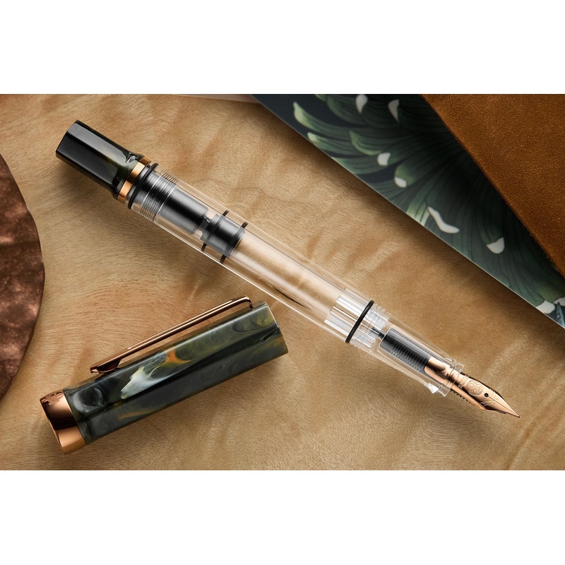 TWSBI ECO Fountain Pen – Serpentine w/ Bronze Trim Extra-Fine