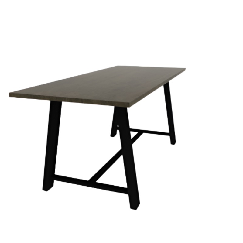 84″W x 36″D x 36″H Midtown Industrial Counter Height Conference Table