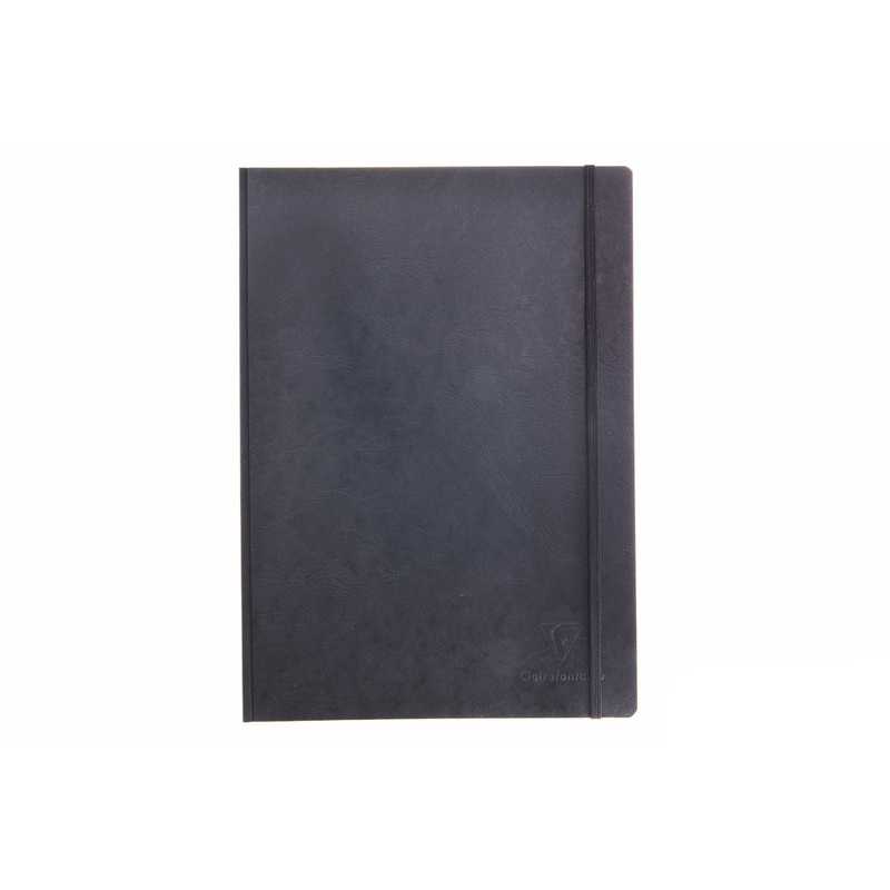 Clairefontaine Basic Clothbound A4 Notebook – Black, Lined