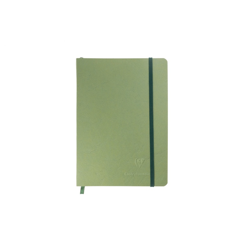 Clairefontaine Basic My Essential A5 Notebook – Green, Dot Grid