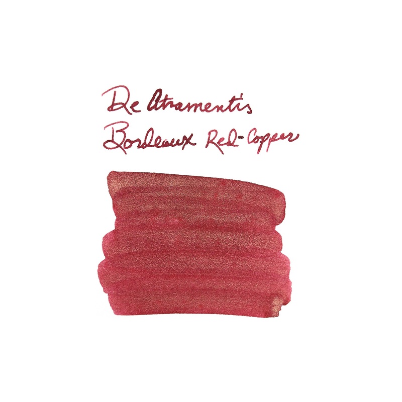 De Atramentis Pearlescent Bordeaux Red-Copper – Ink Sample