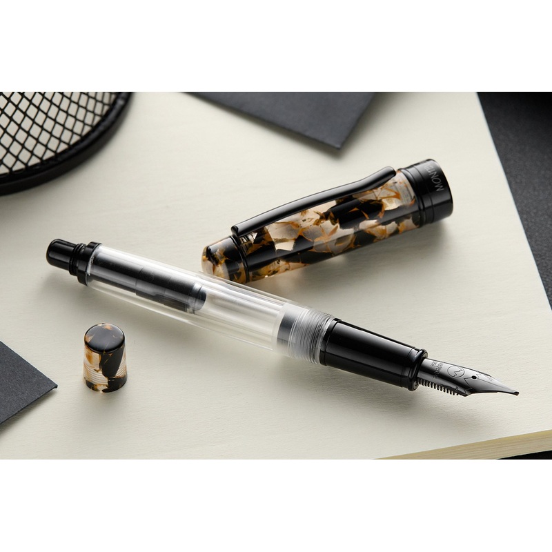 Monteverde Prima Piston Fountain Pen – Orange Marble (Special Edition) Extra-Fine