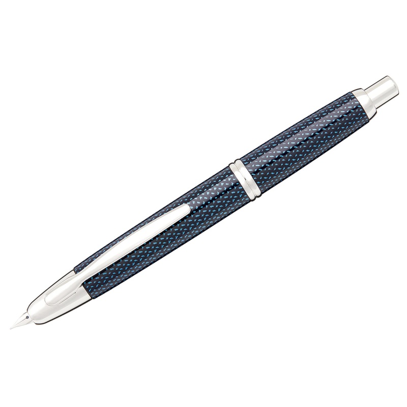 Pilot Vanishing Point Fountain Pen – Blue Carbonesque Fine