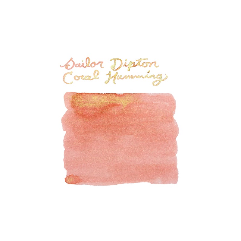 Sailor Dipton Coral Humming – Ink Sample