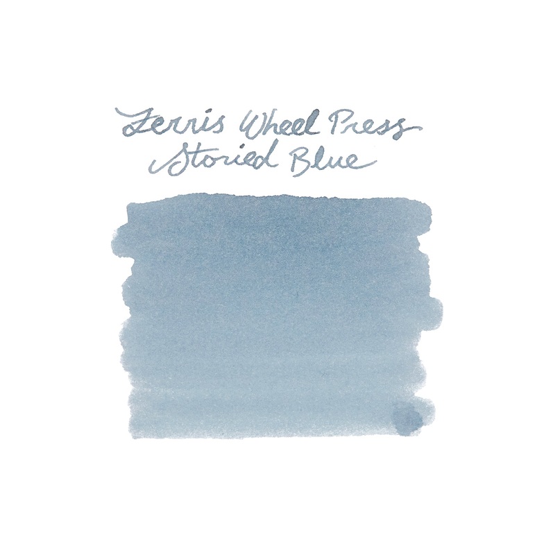 Ferris Wheel Press Storied Blue – Ink Sample