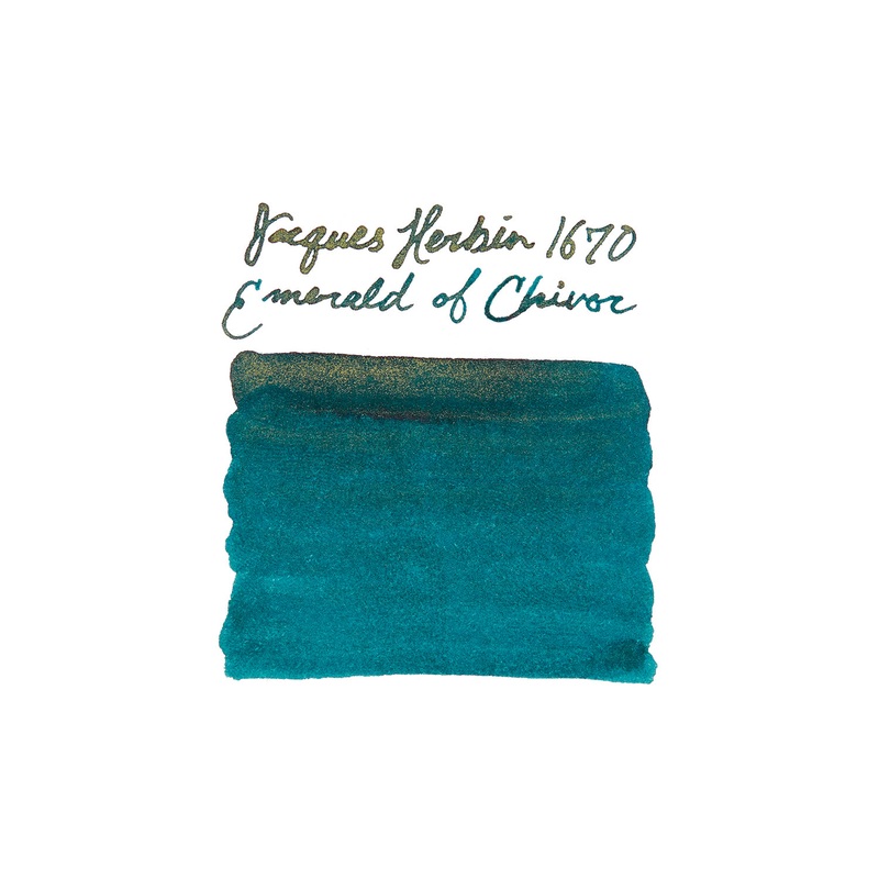 Jacques Herbin 1670 Emerald of Chivor – Ink Sample