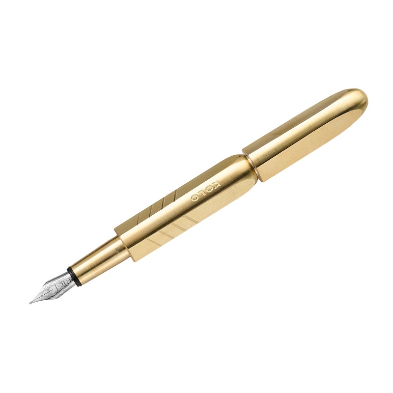 Kolo Tino Fountain Pen – Raw Brass Medium