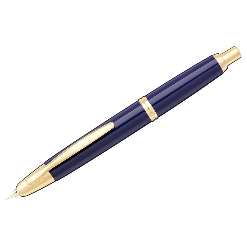Pilot Vanishing Point Fountain Pen – Blue/Gold Fine