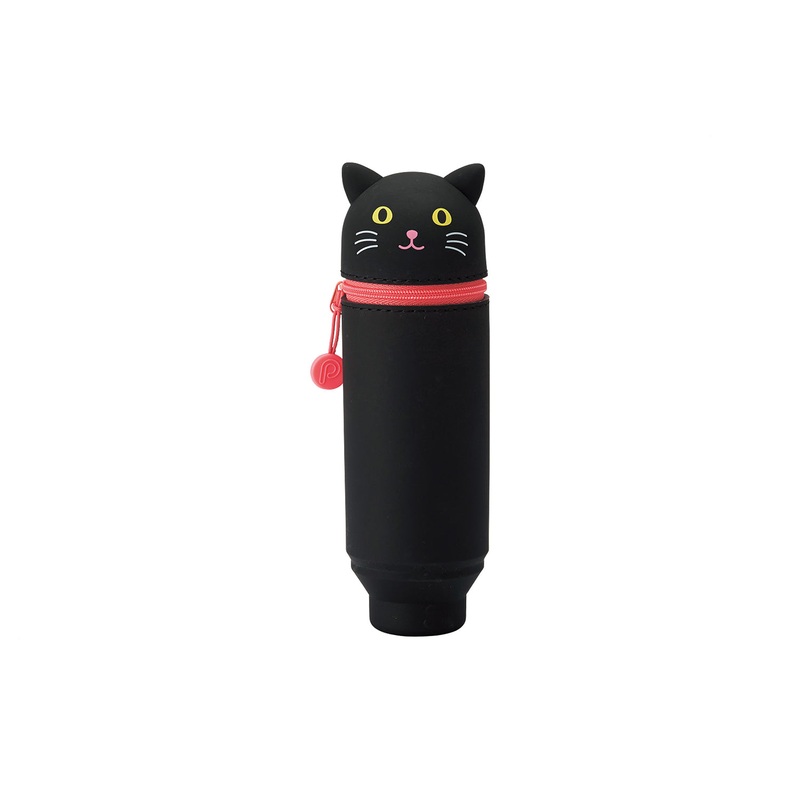 PuniLabo Stand Up Pen Case – Black Cat