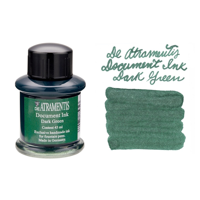 De Atramentis Document Ink Dark Green – 45ml Bottled Ink