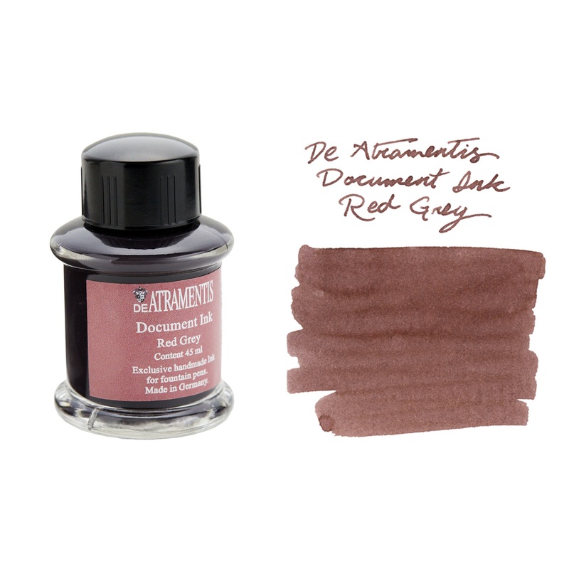 De Atramentis Document Ink Red Grey – 45ml Bottled Ink