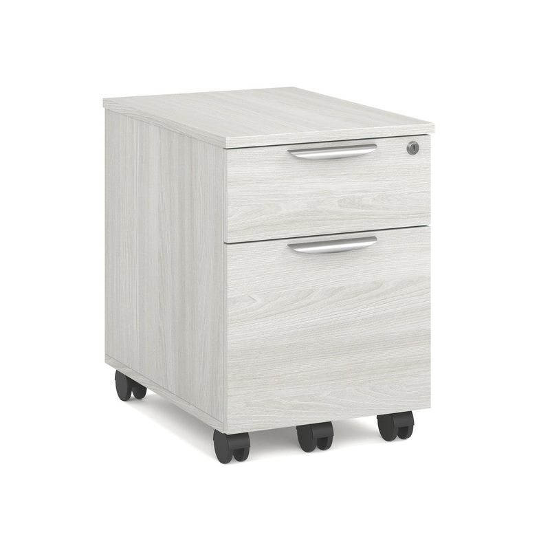 OS Laminate Mobile Box and File Pedestal Arcadia White