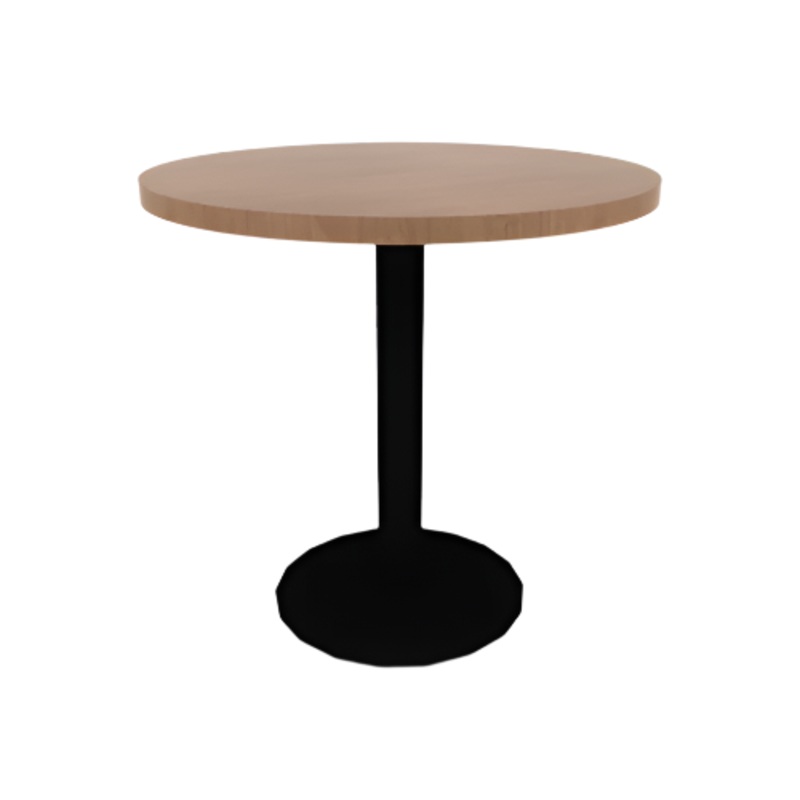Proof 30″ Dia Round Pedestal Cafe Table with Round Base TFL Top 3MM PVC Edge