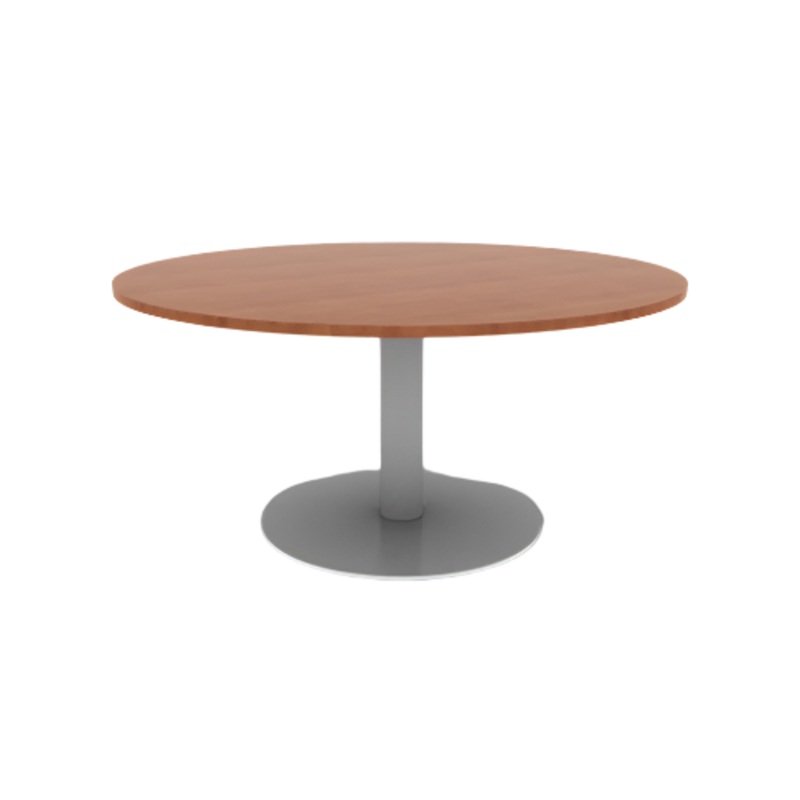 Proof 60″ Dia Round Pedestal Cafe Table with Round Steel Base HPL Top