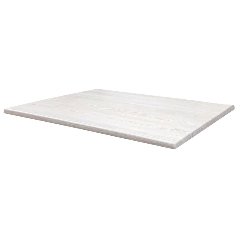 Robust 48″W x 30″D Indoor/Outdoor Rectangular Table Top Black Steel