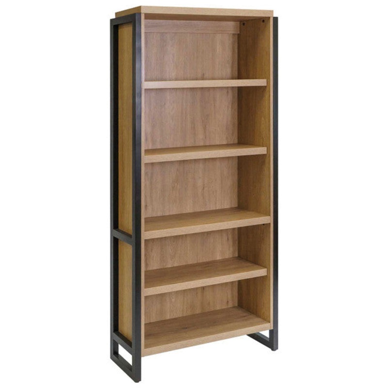 Artisan 5 Shelf Open Bookcase Cement