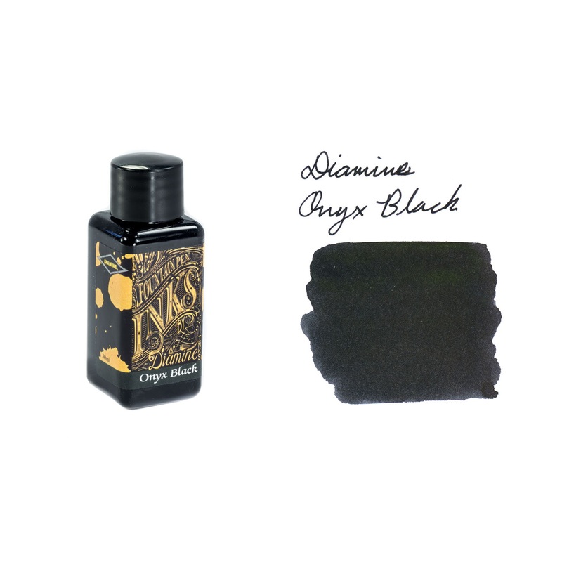 Diamine Onyx Black – 30ml Bottled Ink