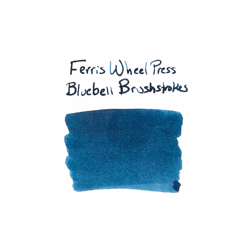 Ferris Wheel Press Bluebell Brushstrokes – Ink Sample