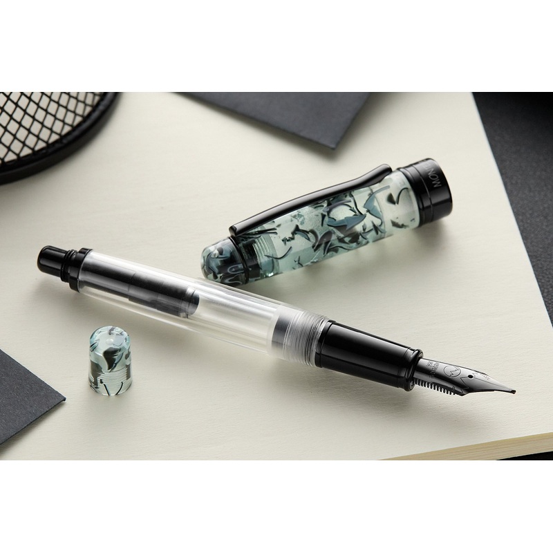 Monteverde Prima Piston Fountain Pen – Grey Marble (Special Edition) Extra-Fine