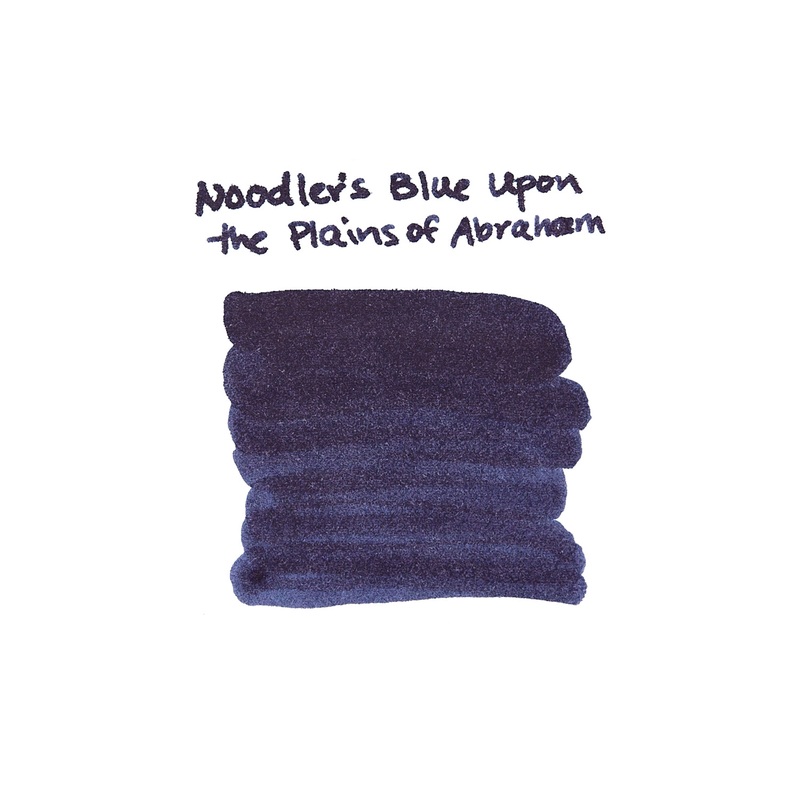 Noodler’s Blue Upon the Plains of Abraham – Ink Sample
