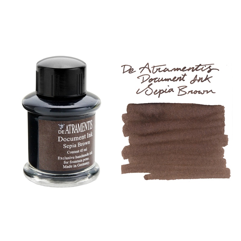 De Atramentis Document Ink Sepia Brown – 45ml Bottled Ink