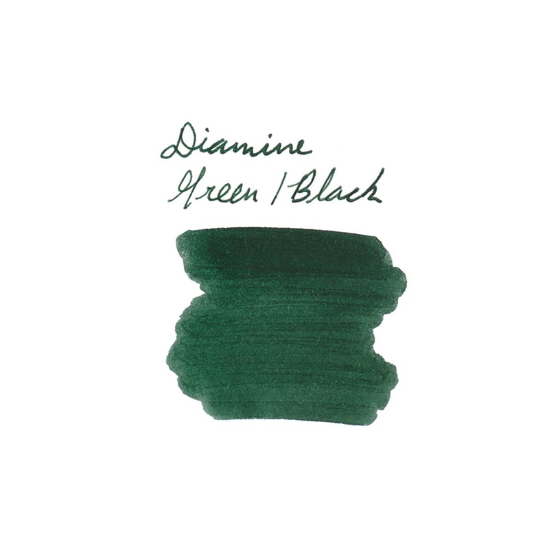 Diamine Green/Black – Ink Sample