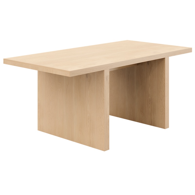 Loci Series Narrow 24″D x 84″W Stained Wood Rectangular Conference Table