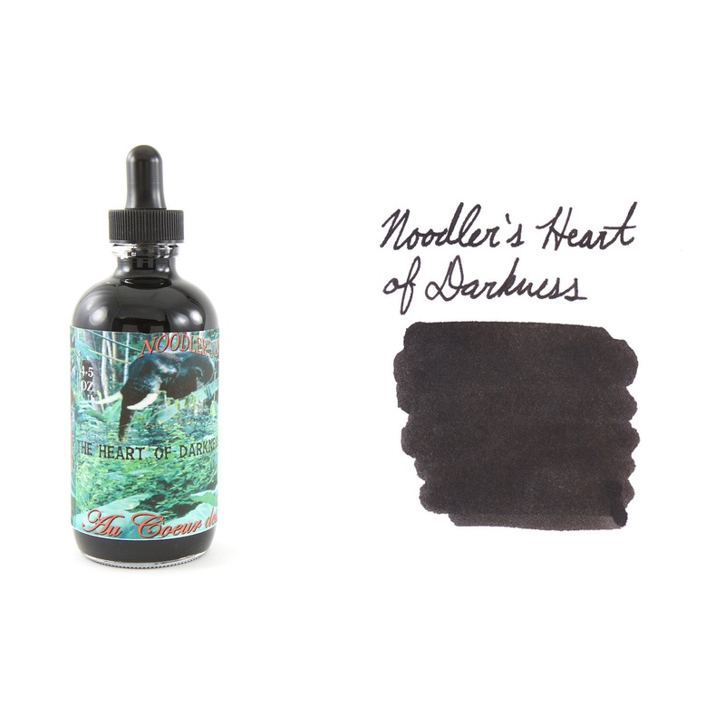 Noodler’s Heart of Darkness – 4.5oz Bottled Ink with Free Charlie Pen