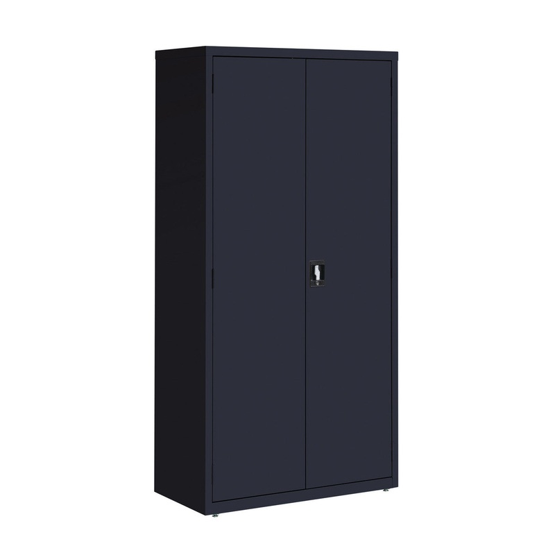 OS Steel 72″H Storage Cabinet Black
