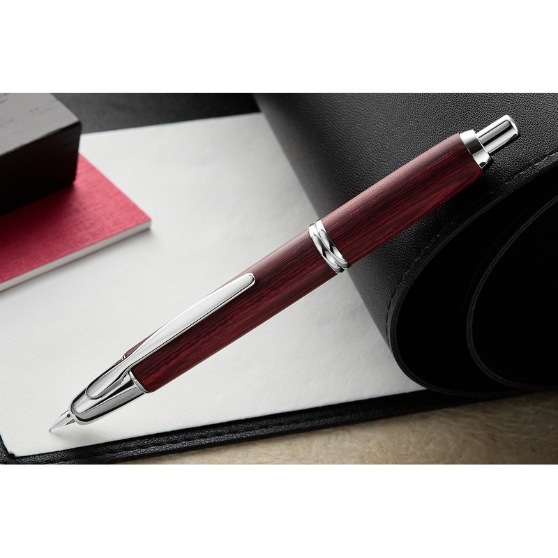 Pilot Vanishing Point Fountain Pen – Birchwood Red Fine