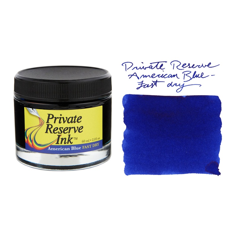 Private Reserve American Blue Fast Dry – 60ml Bottled Ink