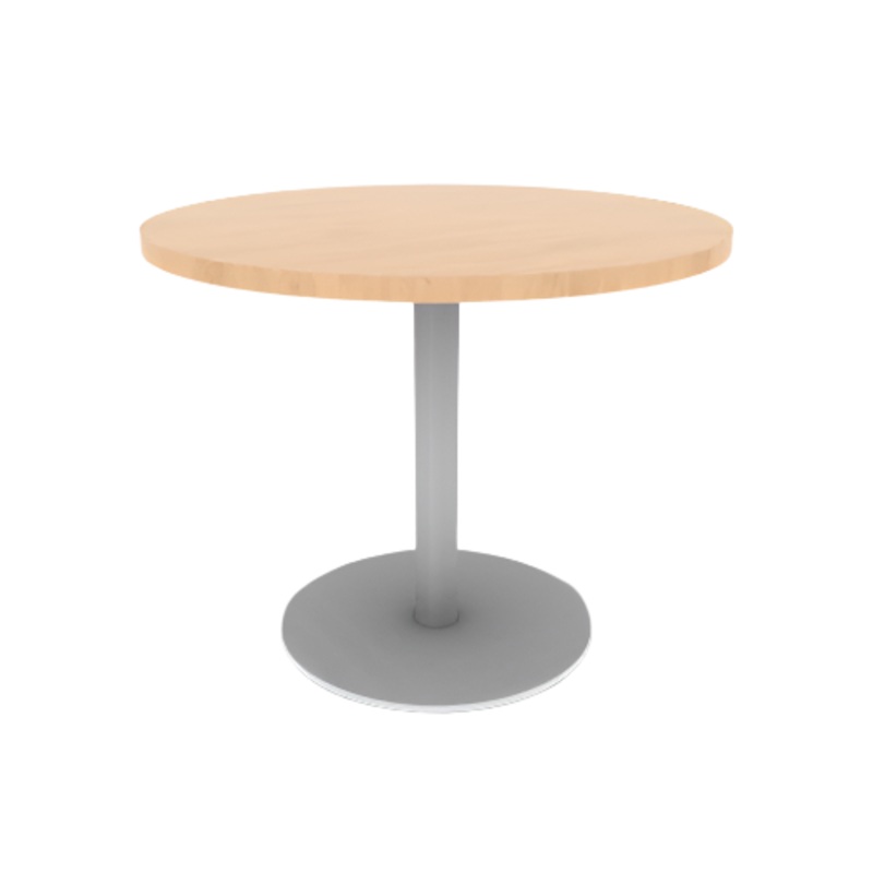 Proof 36″ Dia Round Pedestal Cafe Table with Round Steel Base HPL Top