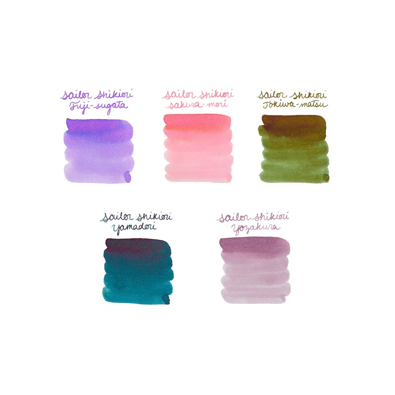 Sailor Shikiori Ink Sample Set