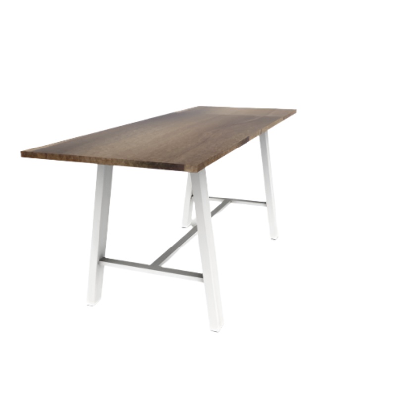 96″W x 36″D x 41″H Midtown Solid Wood Top Standing Height Boardroom Table