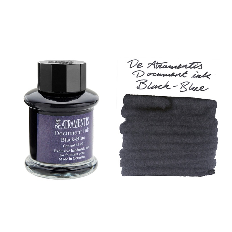 De Atramentis Document Ink Black Blue – 45ml Bottled Ink