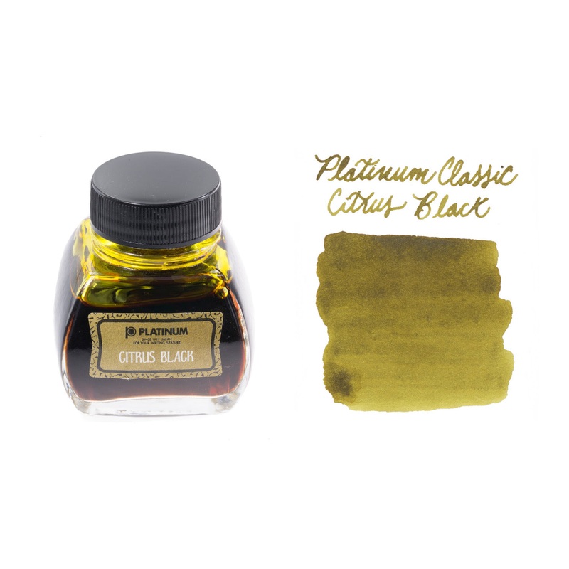 Platinum Classic Citrus Black – 60ml Bottled Ink