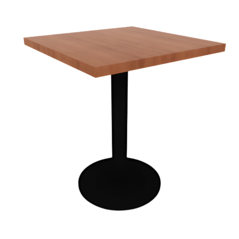 Proof 24″ Square Pedestal Cafe Table with Square Steel Base HPL Top