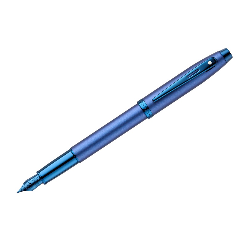 Sheaffer 100 Fountain Pen – Satin Blue Fine
