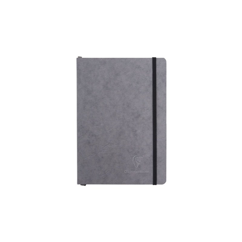 Clairefontaine Basic My Essential A5 Notebook – Grey, Dot Grid