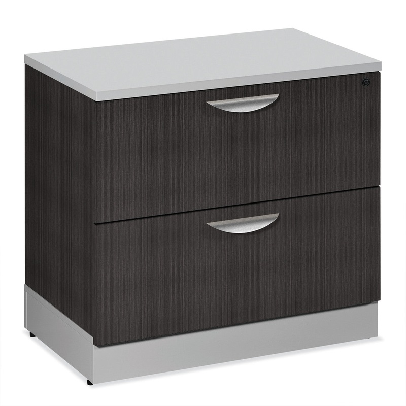 Cosmo Two Lateral Drawer Cabinet Steely Gray