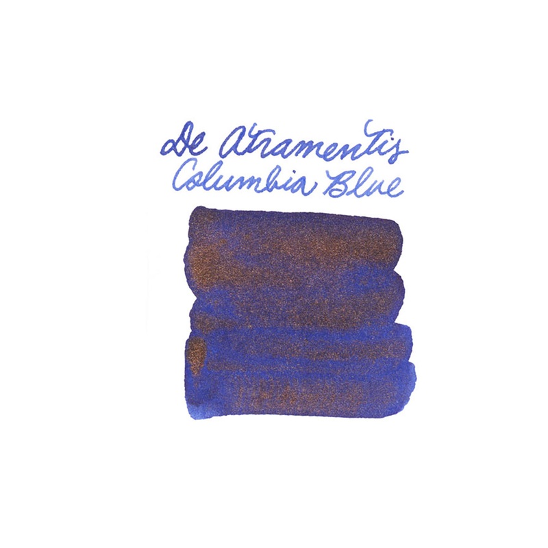 De Atramentis Pearlescent Columbia Blue-Copper – Ink Sample