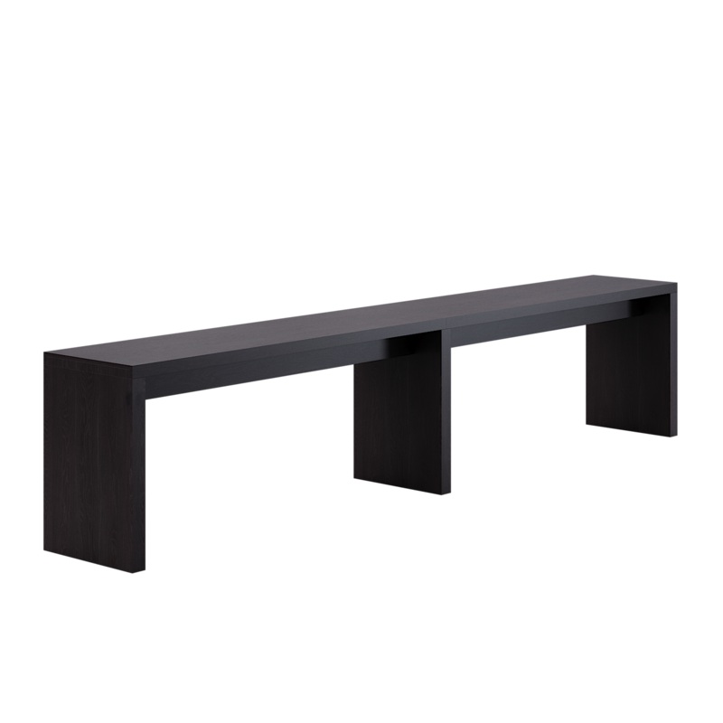 Loci 2′ x 14′ Stained Wood Collaborative Table