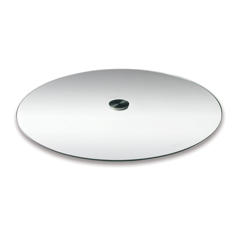 OS 24″ Round Clear Reception Table Glass Top – Requires Base Glass