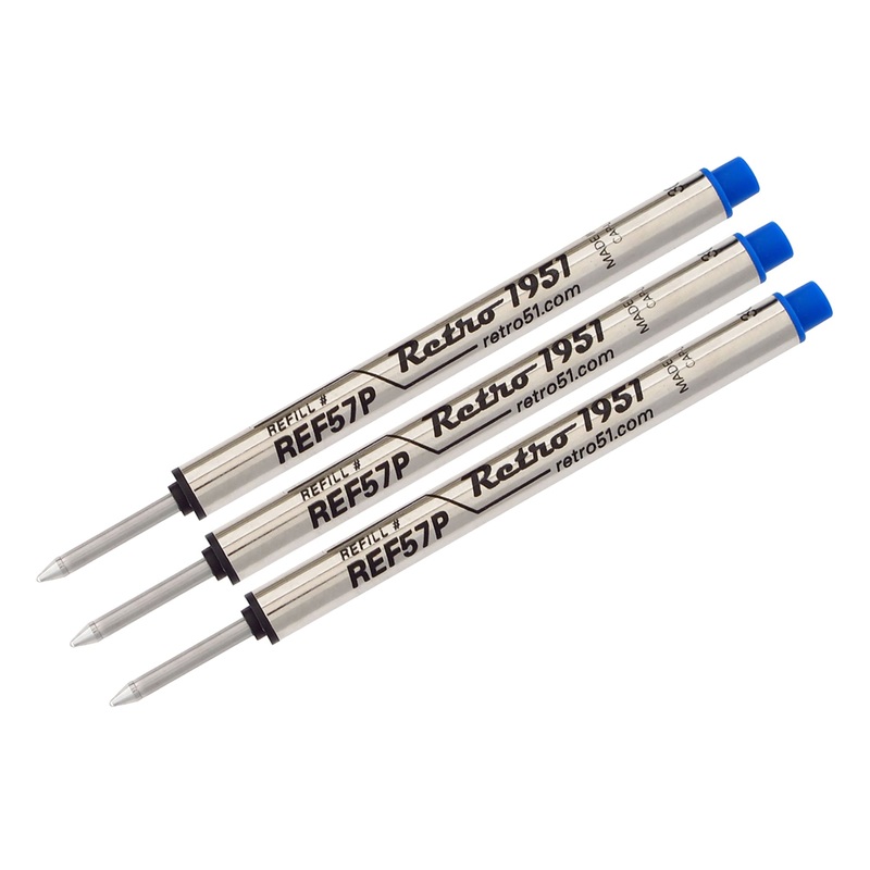 Retro 51 Rollerball Refills – Blue, 3-Pack