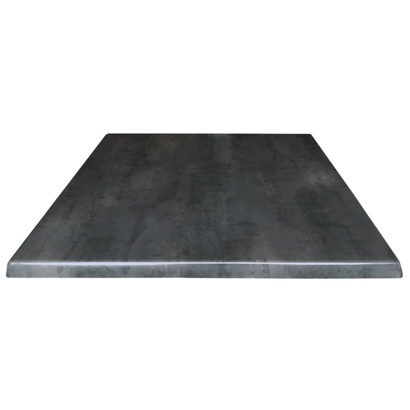 Robust 30″ Square Indoor or Outdoor Table Top Black Steel
