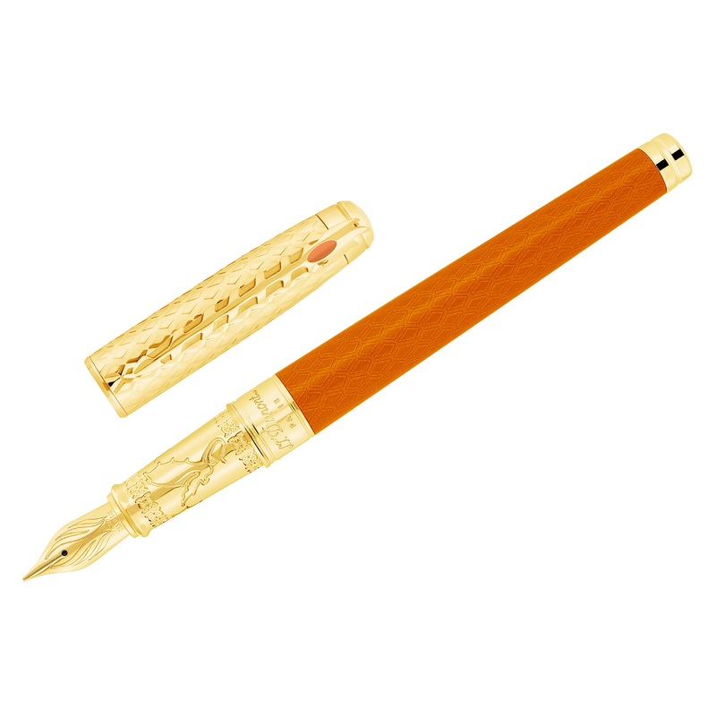S.T. Dupont Game of Thrones Premium Fountain Pen – Fire Orange (Limited Edition) Fine