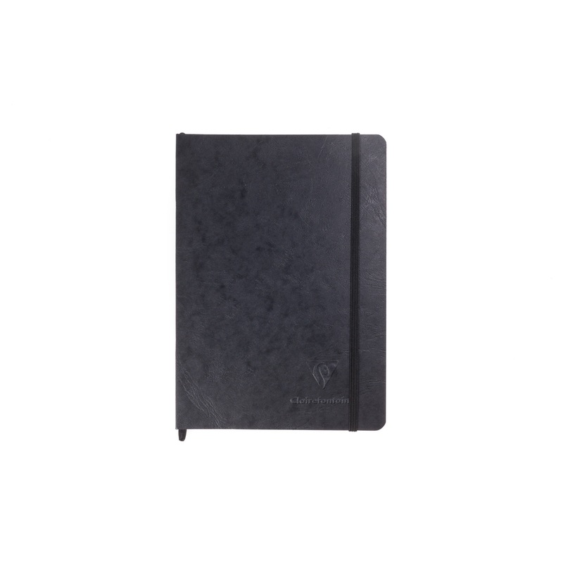 Clairefontaine Basic My Essential A5 Notebook – Black, Dot Grid